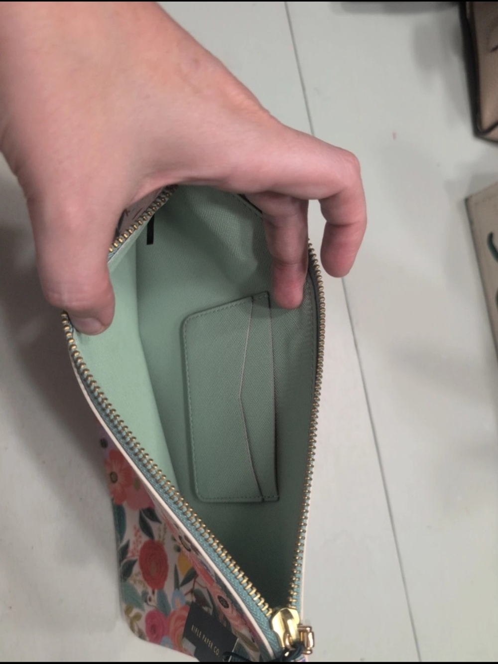 Rifle Paper Co Garden Party Zippered Clutch - Picture 3 of 4